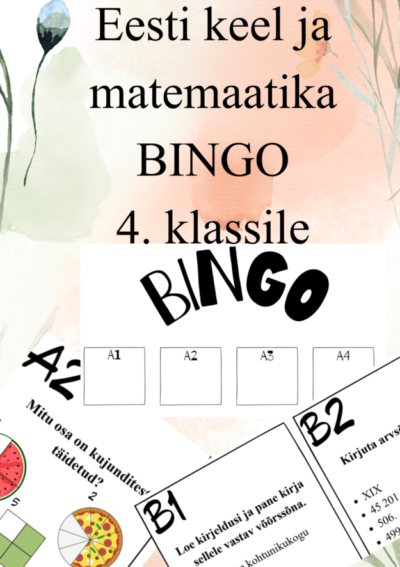 Õppeaasta kordamine eesti keeles ja matemaatikas BINGO mängu kaudu