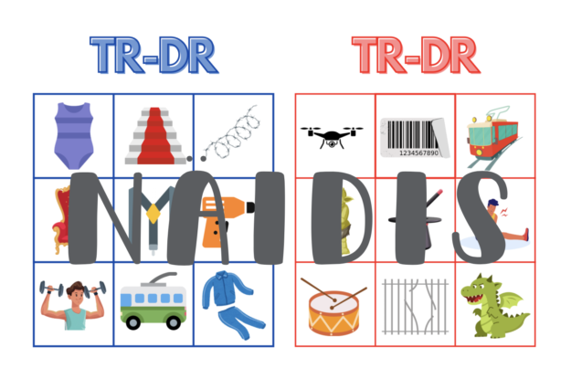 R-HÄÄLIKU BINGO TR/DR-ÜHENDIS SÕNA ALGUSES