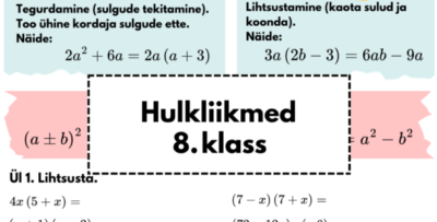 TÖÖLEHT: hulkliikmed