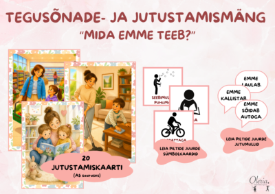Tegusõnade- ja jutustamismäng "Mida emme teeb?"