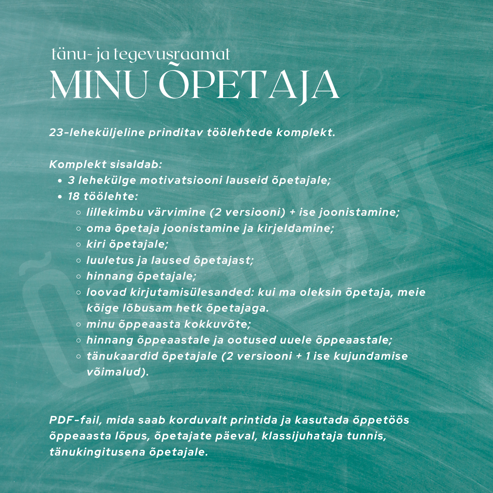 Minu õpetaja tänu- ja tegevusraamat - Image 4