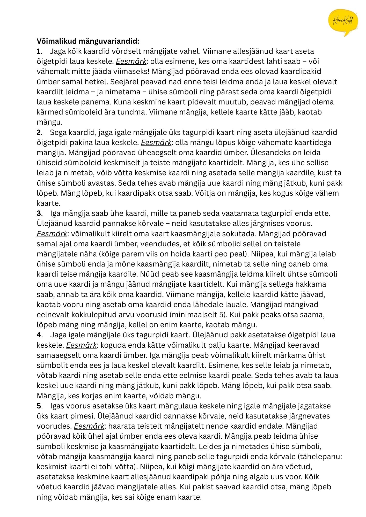Dobble - K-häälik sõna lõpus - Image 2