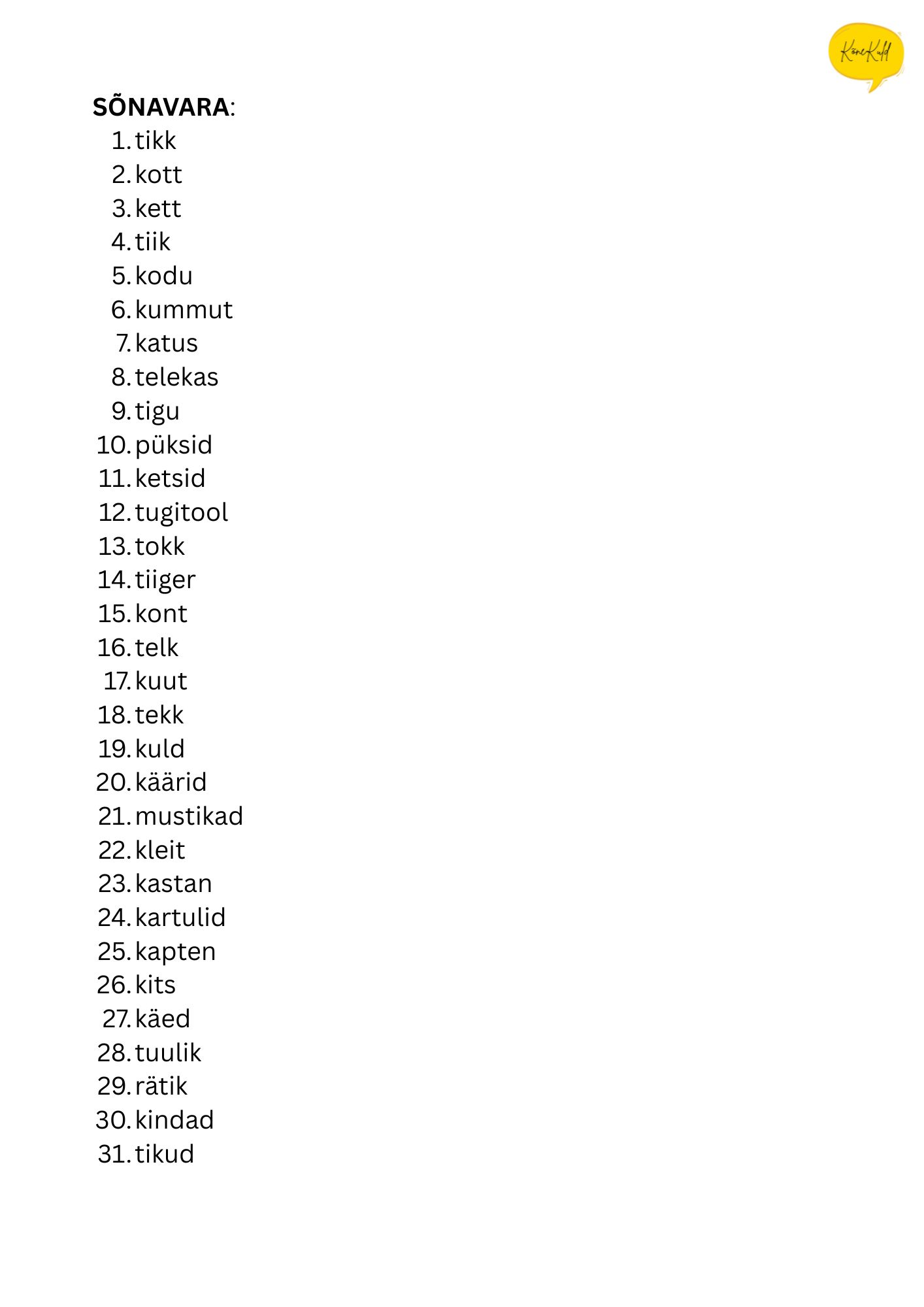 Dobble - K ja T häälik samas sõnas - Image 2