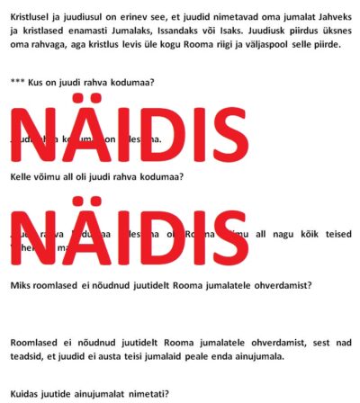 Jeesus Kristus ja ristiusu tekkimine (6. kl Avita ajalooõpik)