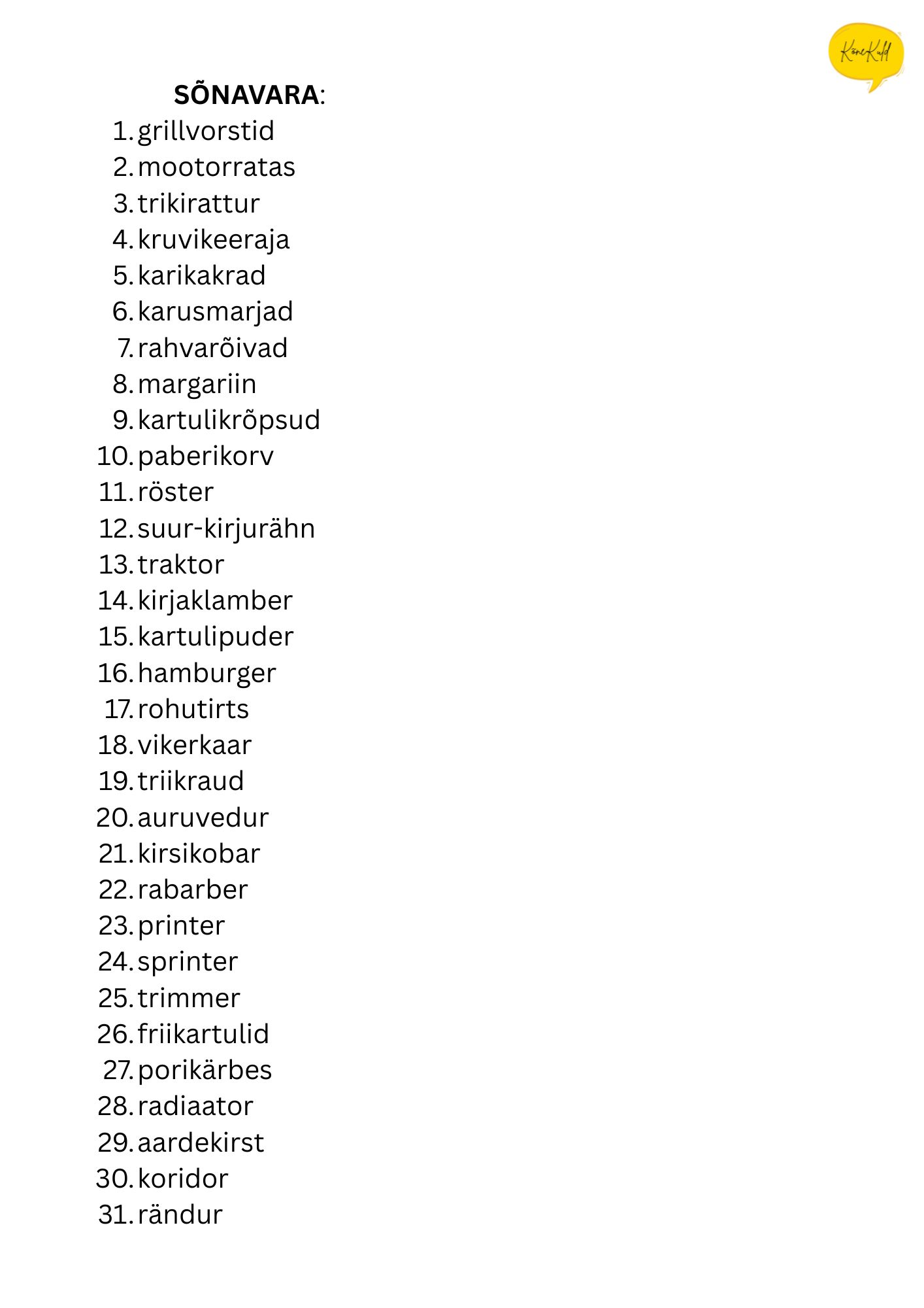 Dobble komplekt - R-hääliku kõnesse viimine - Image 4