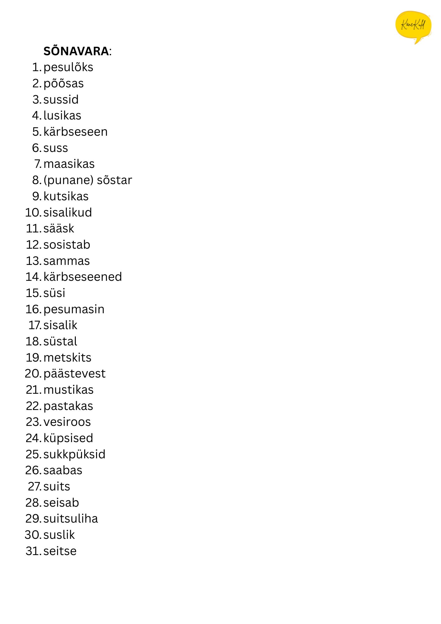 Dobble - S-häälik sõnas mitmes positsioonis, sh ühendis - Image 2