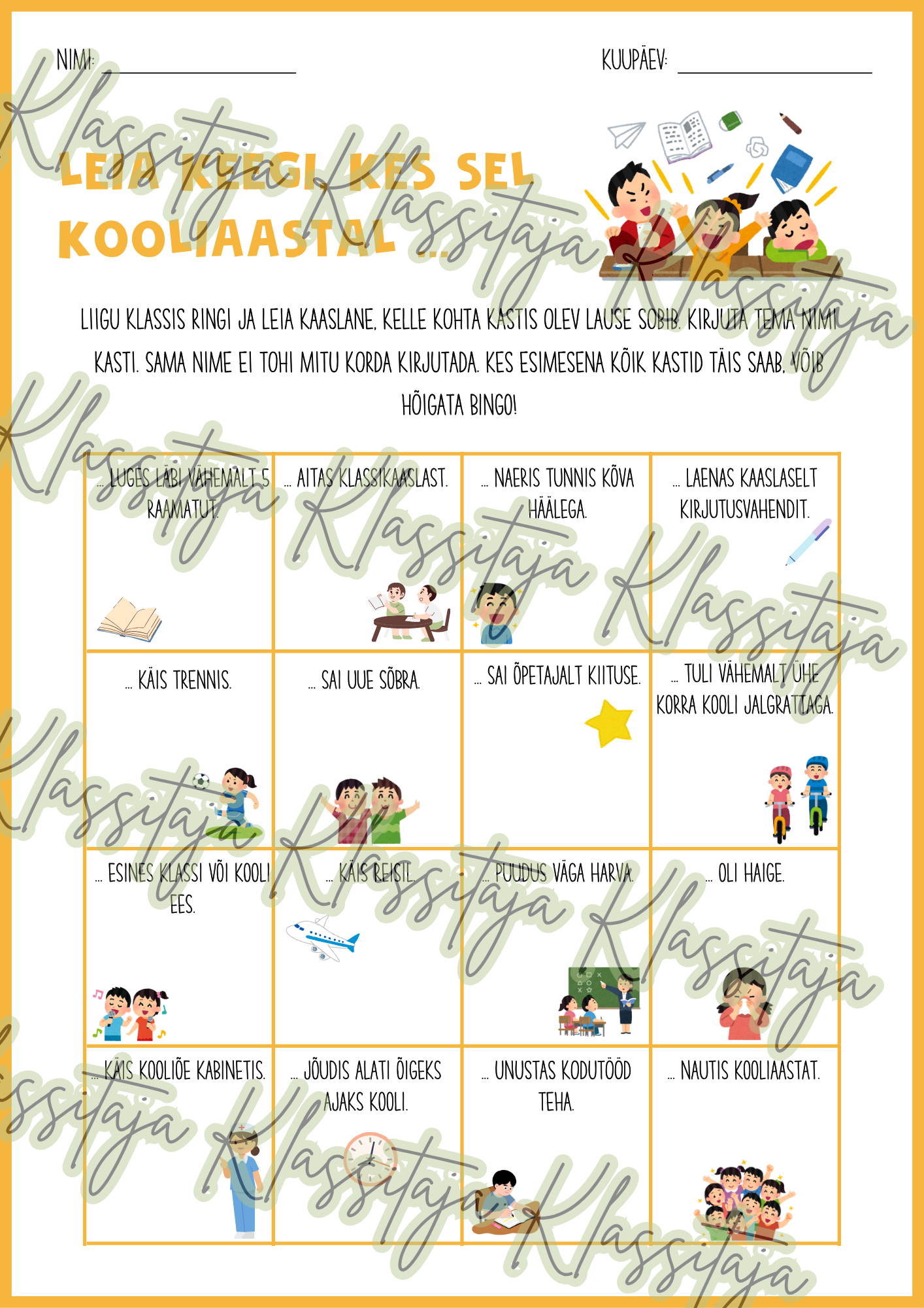 KOOLIAASTA ANALÜÜS JA AASTALÕPU BINGO - Image 2