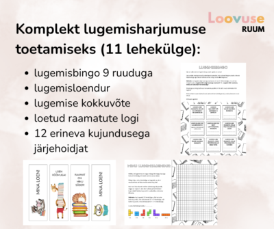Komplekt lugemisharjumuse toetamiseks