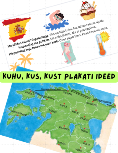 Kuhu, kus, kust plakati ideed