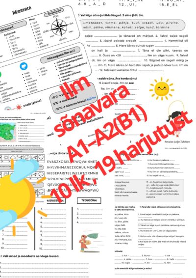 Ilm sõnavara harjutused A1–A2(B1)