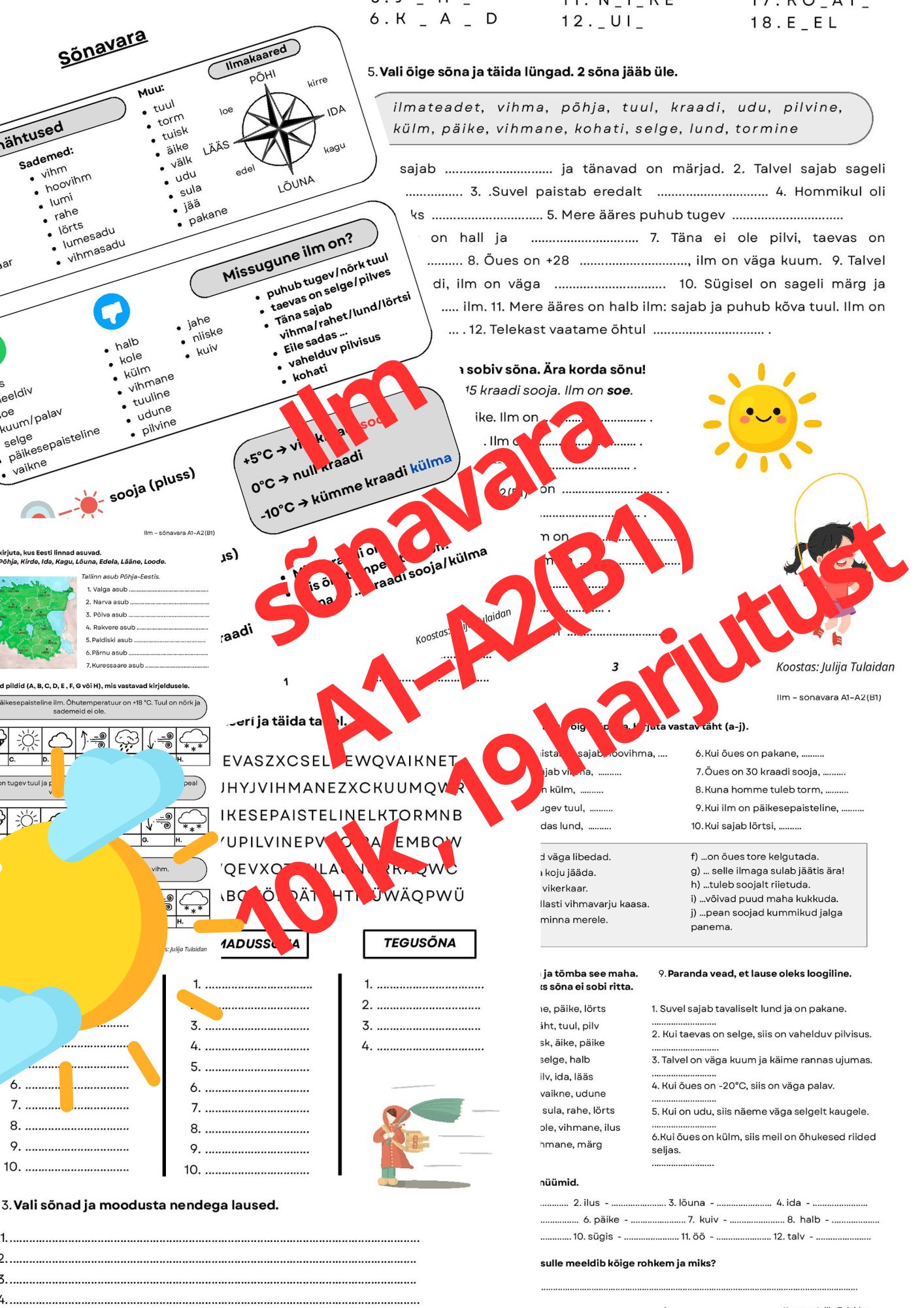 Ilm sõnavara harjutused A1–A2(B1)