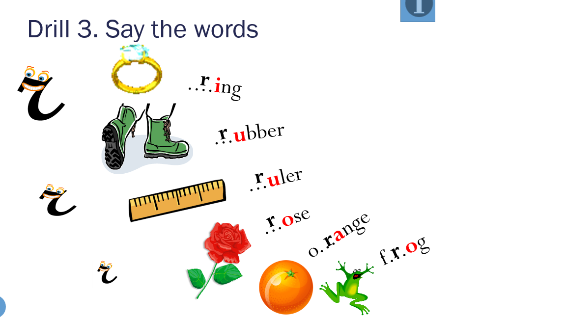 English Pronunciation – Drill. Say the words