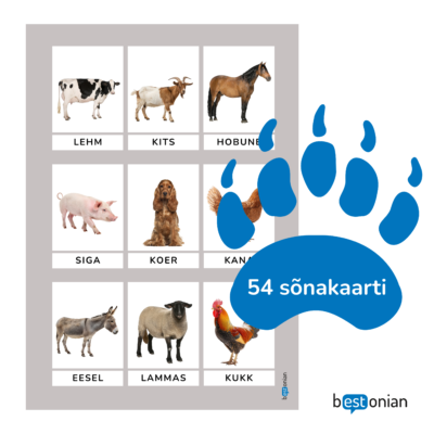 Loomade sõnakaardid eesti keeles