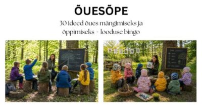 Õuesõppe tegevused/mängud + looduse bingo