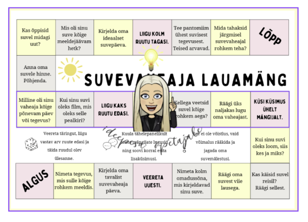 Suvevaheaja lauamäng