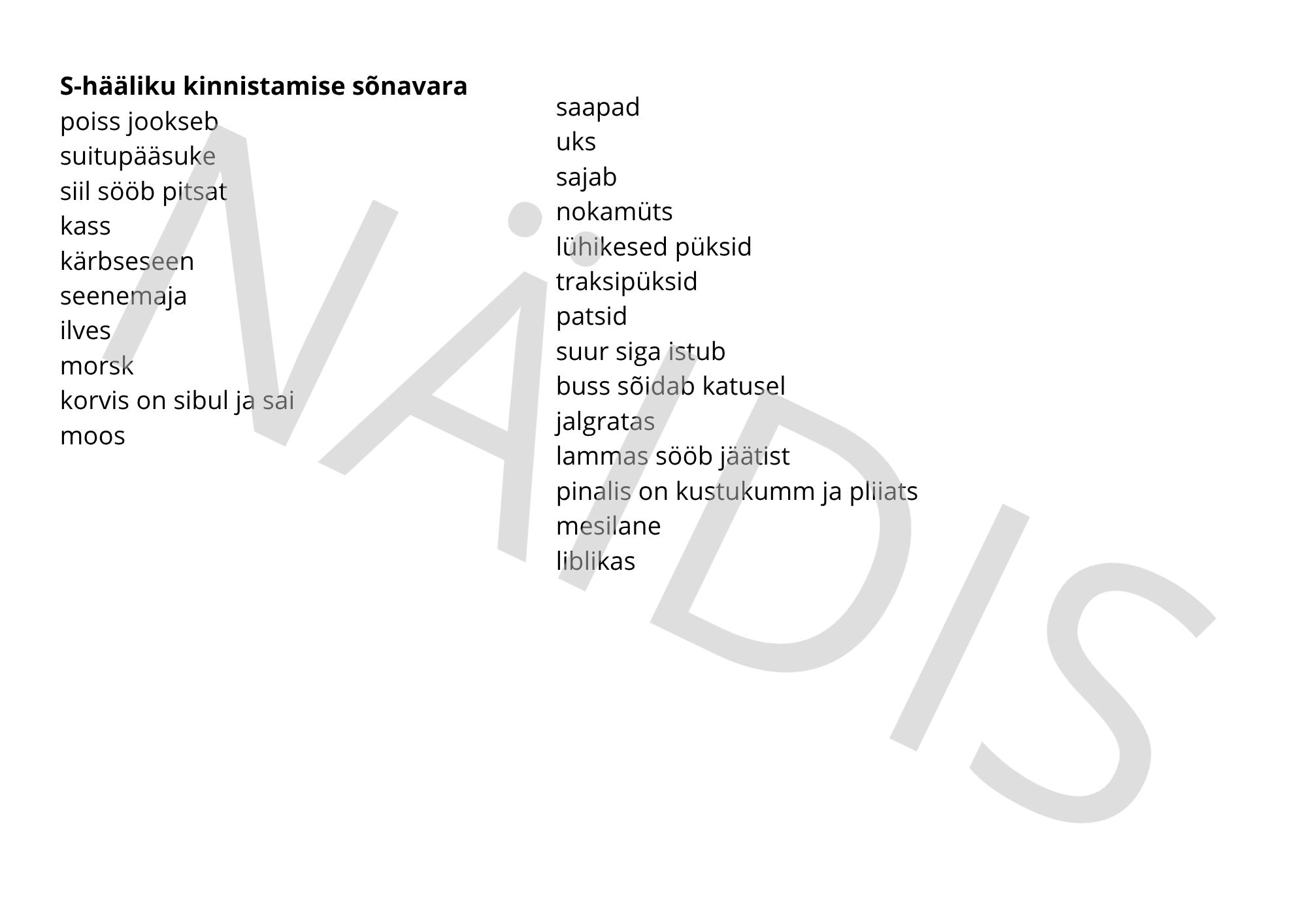 S, R, K häälikute kinnistamise värvilehed - Image 2