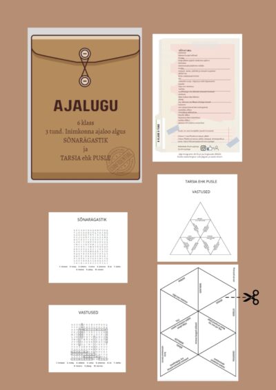 Sõnarägastik ja tarsia_Ajalugu 6 klass_3 tund_Inimkonna ajaloo algus