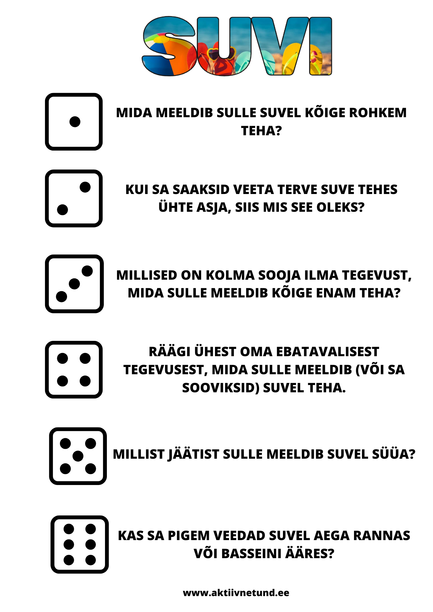 Arutelukaardid täringutega. Trükitähtedega. - Image 3