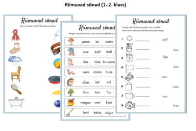 Riimuvad sõnad (1.-2. klassile)