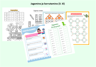 Jagamine ja korrutamine korrutustabeli piires ( 3.kl)
