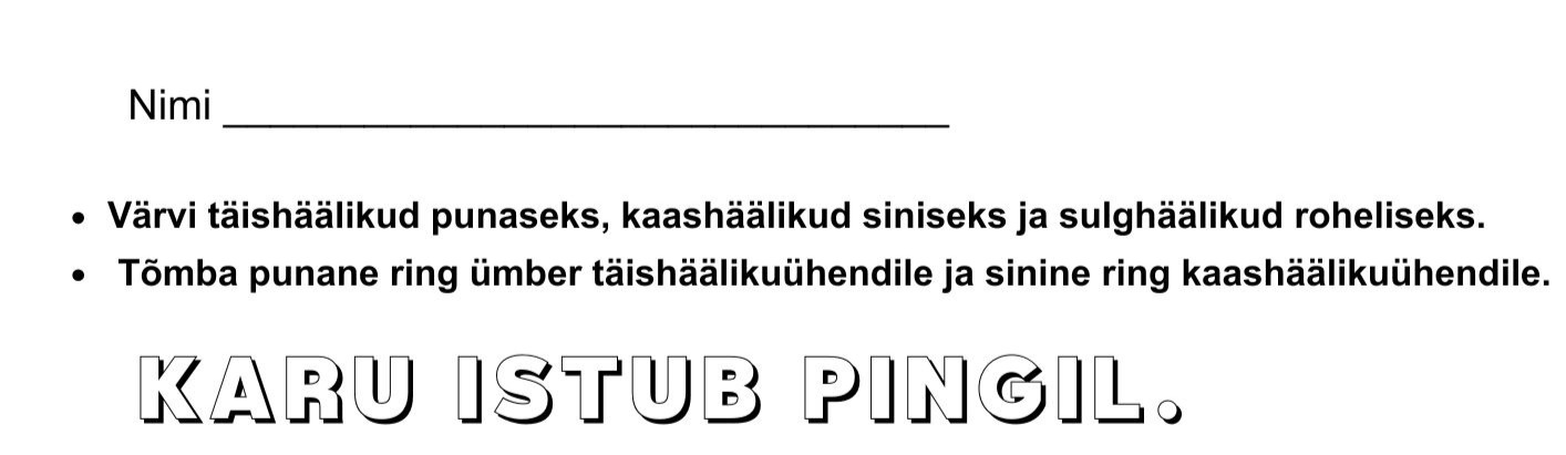 Häälikute ja häälikuühendite tunnikontroll