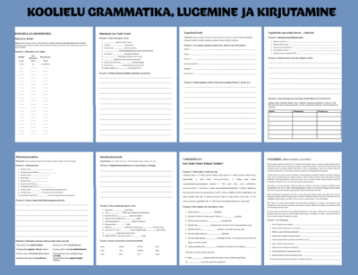 Koolielu grammatika, lugemine ja kirjutamine (A2-B1)