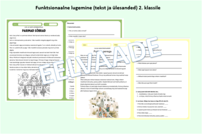 Funktsionaalne lugemine 2. klassile (2 lugemispala koos ülesannetega)