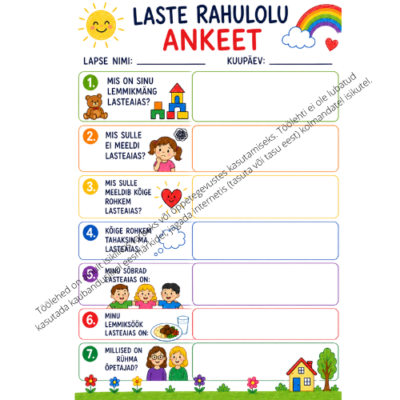 LASTE RAHULOLU ANKEET