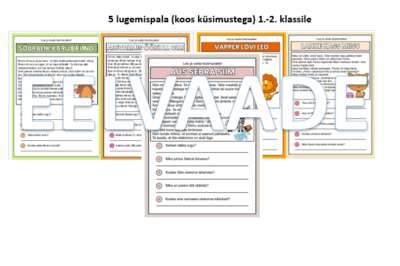 Funktsionaalne lugemine. 5 lugemispala 1.-2. klassile