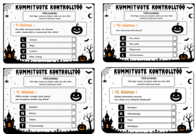 Halloweeni viktoriin- KUMMITUSTE KONTROLLTÖÖ liikumisega