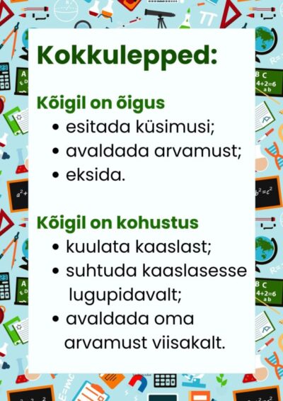 Klassiruumi kokkulepped