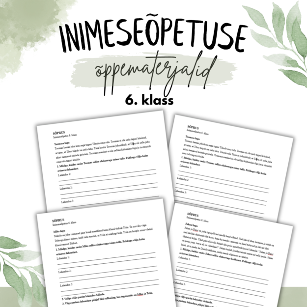 Grupitöö “Sõprus” inimeseõpetus 6. klass