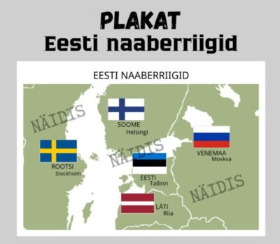 Eesti naaberriigid. Plakat