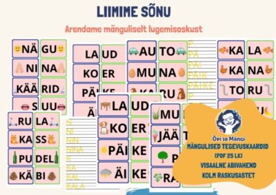 Liimime sõnu - arendame mänguliselt lugemisoskust