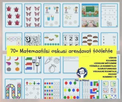 70+matemaatilisi oskusi arendavat töölehte