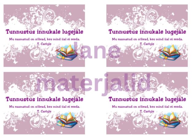 Tunnustused innukale lugejale