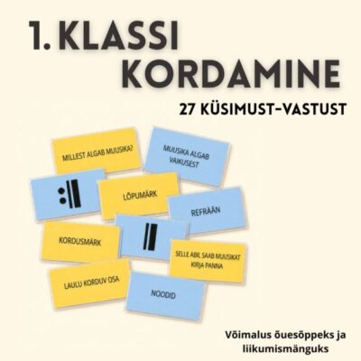 1. klassi muusika kordamiskaardid