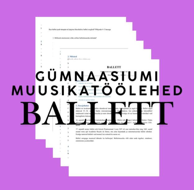 Gümnaasiumi muusikatöölehed