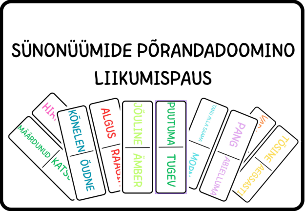 Sünonüümide doomino - liikumispaus