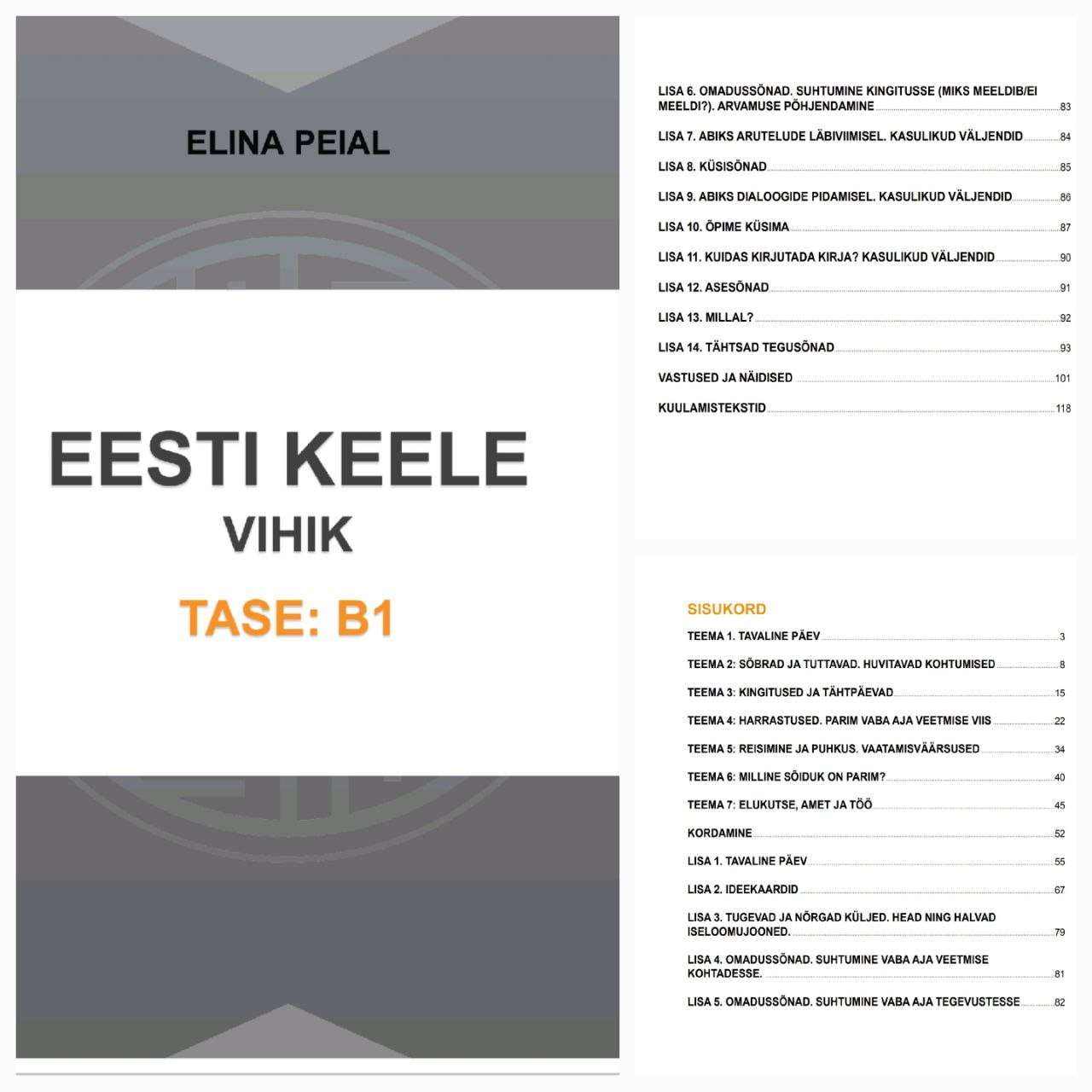 Eesti keele vihik, tase: B1