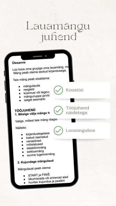 Lauamängu juhend