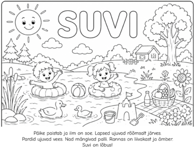 Suvi. Värvimisleht