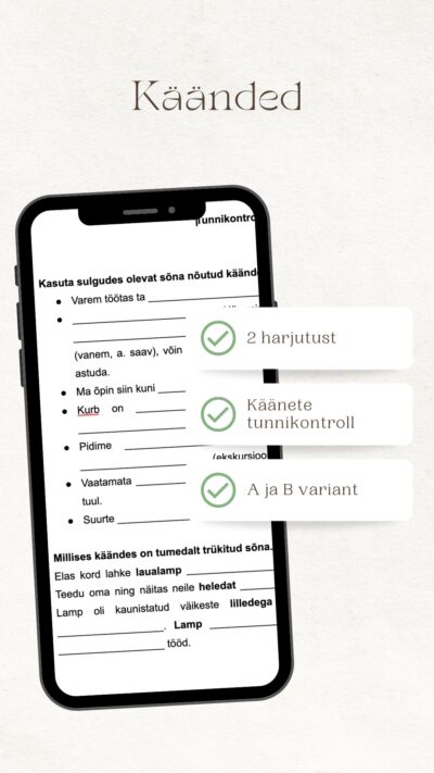 Käänete tunnikontroll