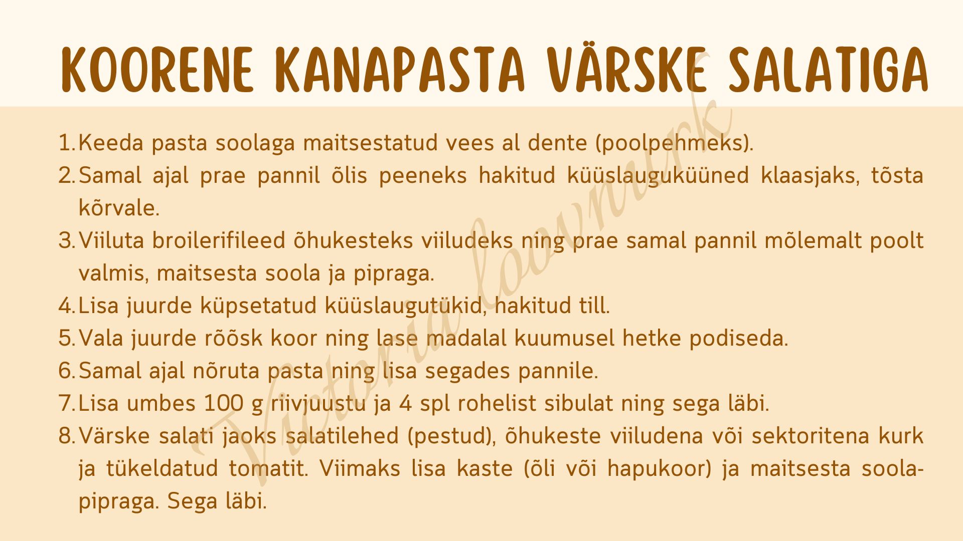 ESITLUS "PASTA" KODUNDUSE TUNDI - Pilt 6