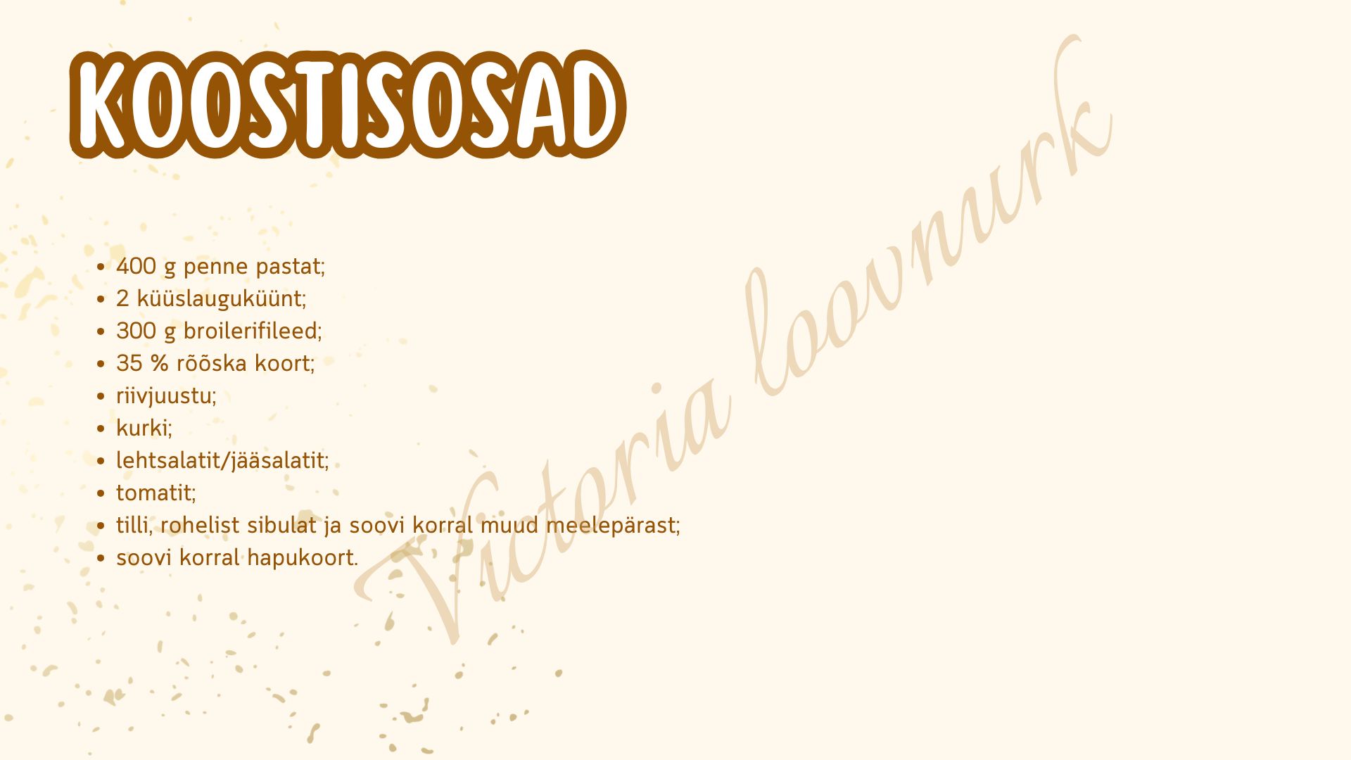 ESITLUS "PASTA" KODUNDUSE TUNDI - Pilt 2