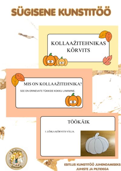 ESITLUS - SÜGISENE KUNSTITÖÖ