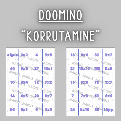Doomino "KORRUTAMINE"
