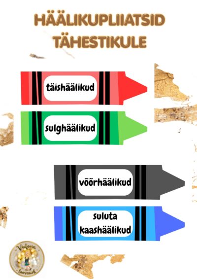 HÄÄLIKUPLIIATSID TÄHESTIKULE