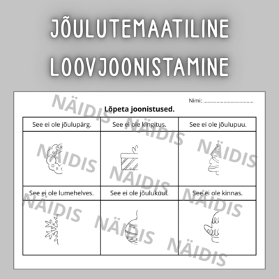 Jõulutemaatiline LOOVJOONISTAMINE