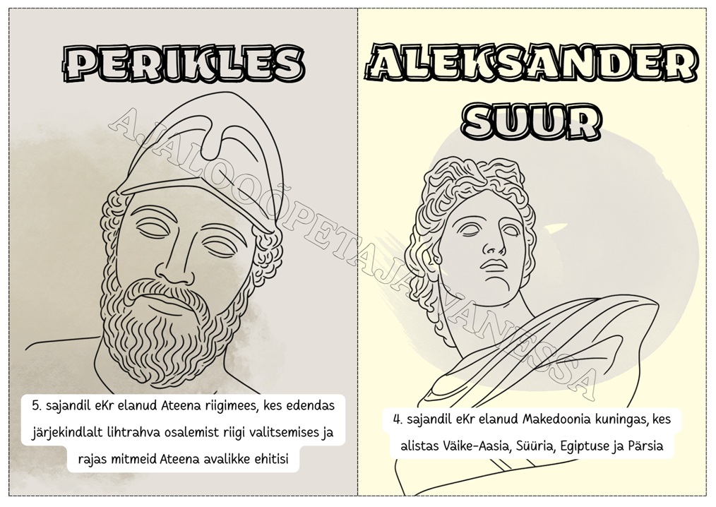 Klassiruumi postrid "Ajaloolised isikud" (26 tk) - Pilt 2